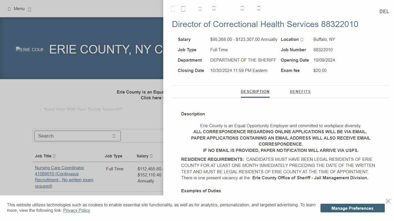 director-of-correctional-health-services-88322010 | Job Details tab | Career Pages